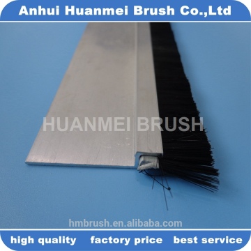 Nylon bristle aluminum frame doo seal strip brush