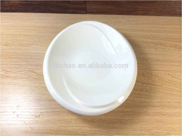 Round white porcelain bowl for hotel and restaurant