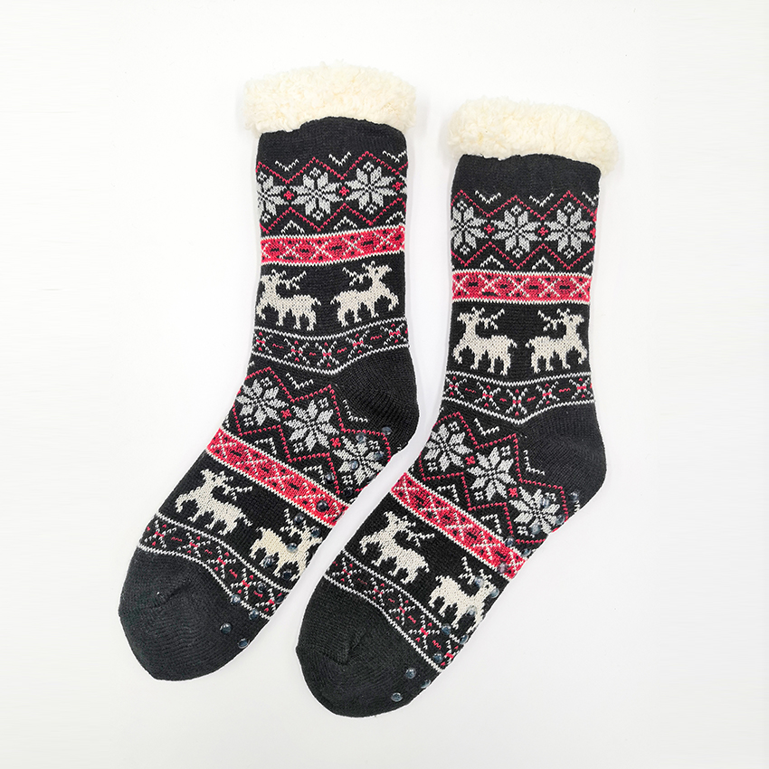 Women sherpa socks chunky home socks