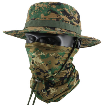 One Hole Ski Mask Balaclava with Folding Bucket Hat for Men