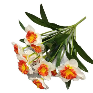 Artificial Daffodil Spring Flowers - 12 Heads Faux Narcissus for Wedding Centerpieces