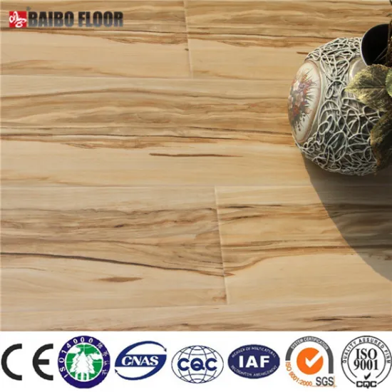 Waxed HDF floating wooden laminate floor