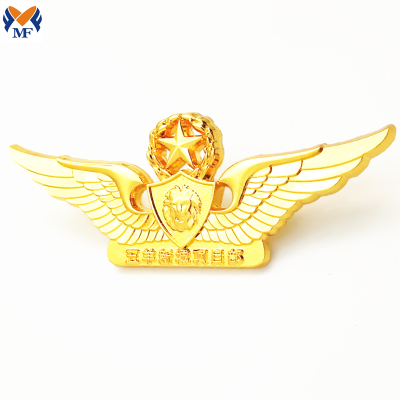 Metal Custom Bronze Pilot Wings Pin Badge