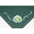 Yi Çiçek Nakış Keten Mouse Pad