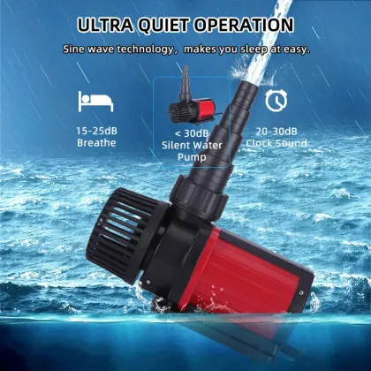 Silent High Pressure Fountain Pump - Noiseless Sobo Aquarium Water Pump