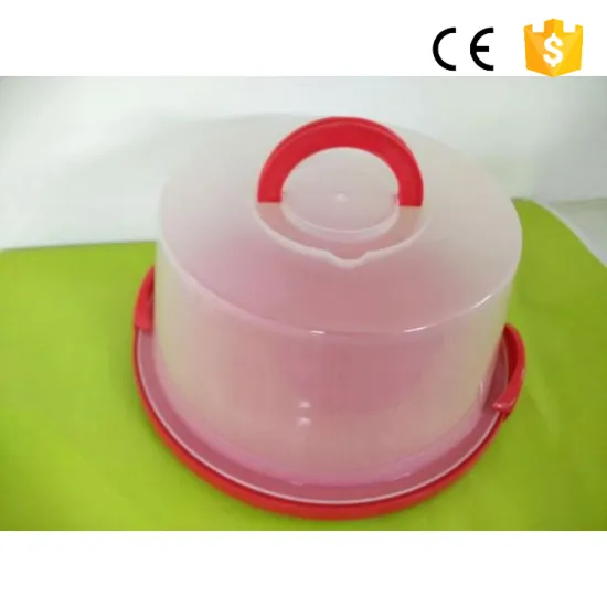 White With Clear Plastic Window Birthday Cake Box With Handle