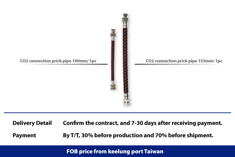 co2 connection prick pipe