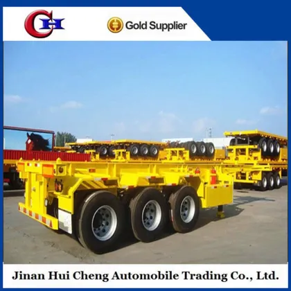 Factory Price CIMC 3 Axles 40ft Skeleton Container Trailer