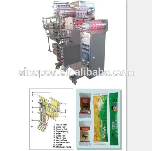 Automatic 4 Lanes Pillow Bag Packaging Machine
