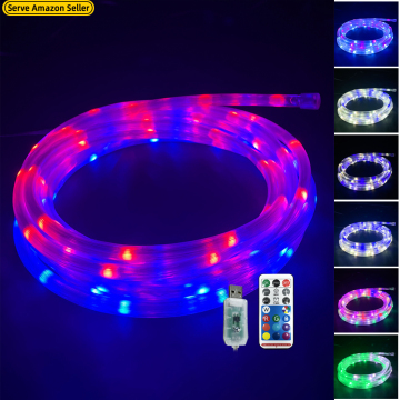 USB Remote Control Waterproof LED Rope Lights for Wedding Parties