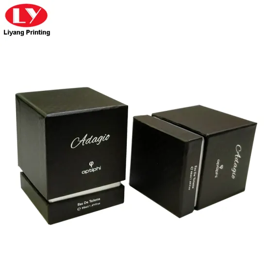 Custom Paper Perfume Packaging Gift Box Black