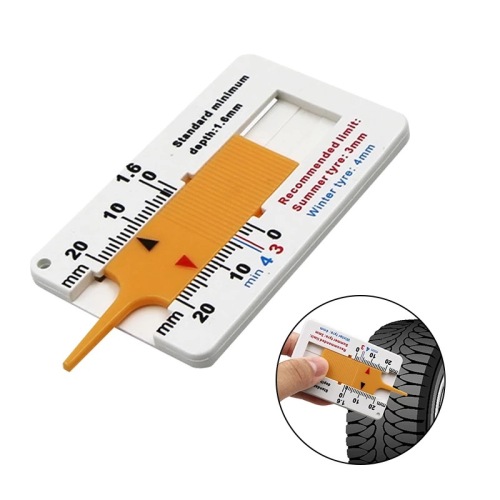 Tire depth gauge for car wheel protection