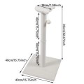 Replaceable Durable Cat Scratcher Pad Wooden Indoor Tree Tower Multi Level Climbing Condo Easy Maintenance Modular Carton