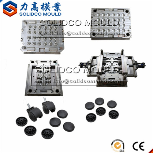 Plastic high quality furniture office chair wheel mould
