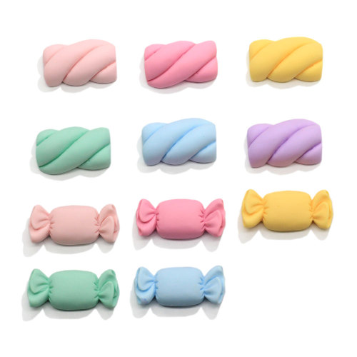 New Arrived Sweet Candy Resin Charms Simulation Marshmallow Ornament Accessory Miniature Decoration Children Hairpin Making