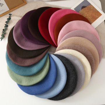 Wholesale Custom Logo Femme Wool Berets for Men and Women