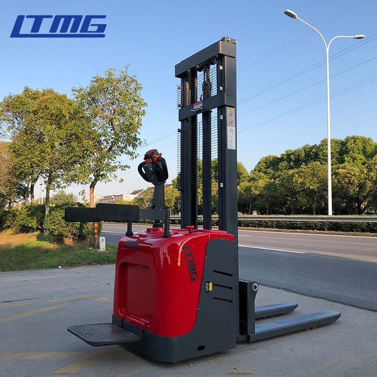LTMG Hot Sale Electric Pallet Stacker with Adjustable Forks and Straddle Legs