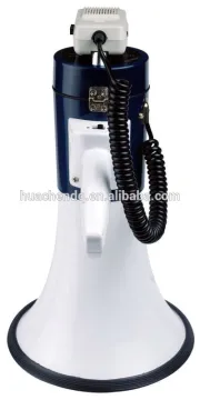 battery operated megaphone with extra microphone for speak