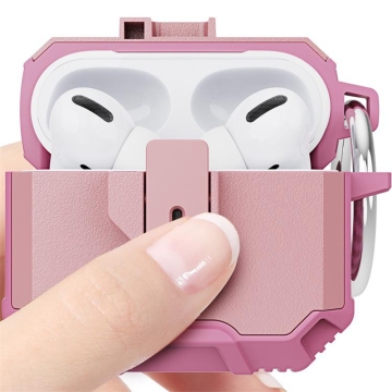 ชุดเกราะ Shockproof PC + TPU Airpods สำหรับ AirPods 4/3/2/1 &amp; Pro - ฝาครอบป้องกันการต่อต้านสายไฟ