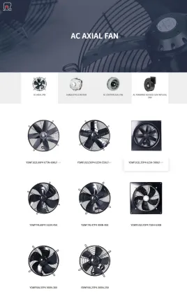 Outer Rotor Axial Flow Fans 380V - 200MM to 600MM Exhaust and Flow Fans