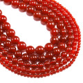 Artisanat de l'agate rouge onyx perles de cartoure
