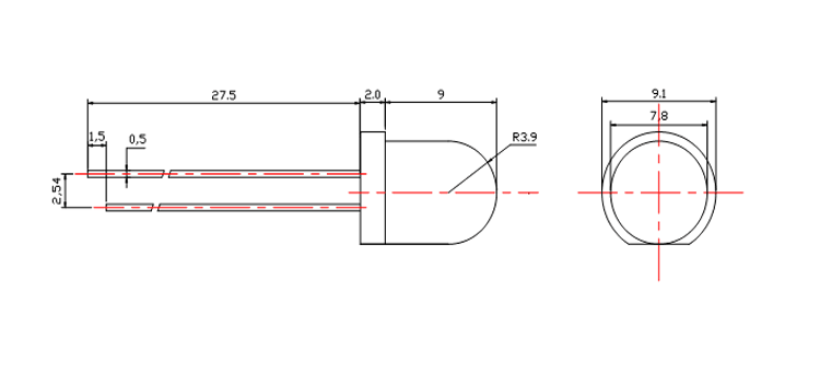 8mm led