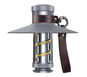 Dimmable Charging Lantern with Waterproof Rotary Switch and Built-in Rechargeable Battery for Camping