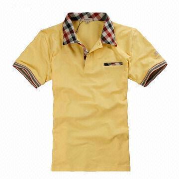 Men's Polo Shirts, Made of 100% Cotton, Nice Texture, OEM and ODM Orders are Welcome