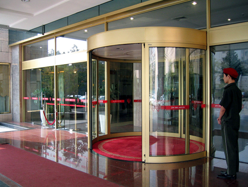 Automatic Curved Sliding Doors with Multiple Functions