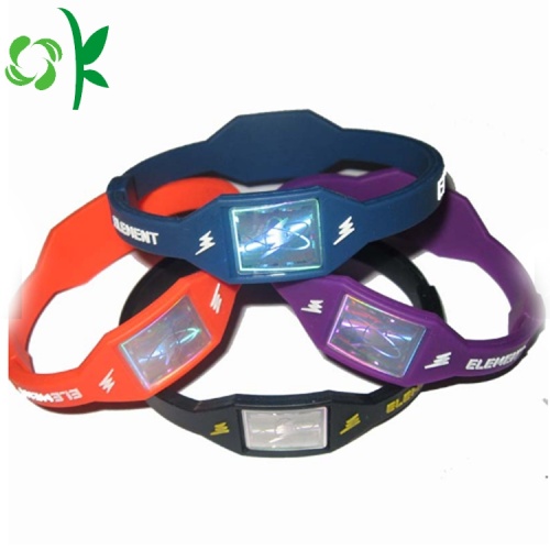 Silicone Power Balance Ion Bandas de energía de pulsera magnética