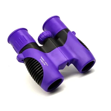 Mini Purple Kids Binoculars 8X21 for Boys and Girls - Lightweight Travel Telescope