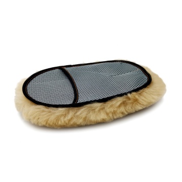 Super Soft Lambswool Wash Mitt for Car Detailing - Merino Wool Air Mesh Car Wash Mitt