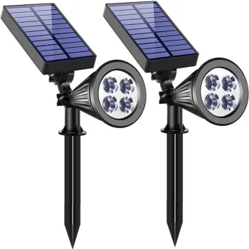 Wholesale Split LED Solar Lawn Lights: Outdoor Garden Illumination with Rechargeable Options - 4 LED Configuration