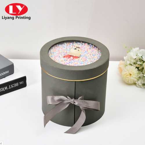 Custom Special Shape Round Gift Rose Flower Box