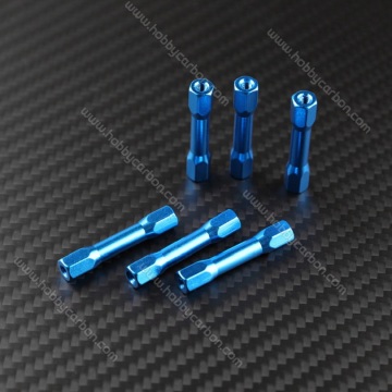 M3X6.3X15mm round aluminum purple step standoff