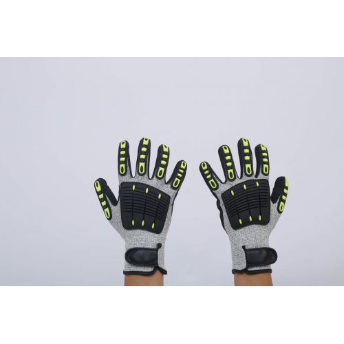 Labor protection gloves against mechanical hazards Cut resistant hppe palm dipped labor protection gloves Supplier