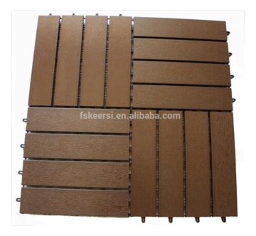 TAP & GO Anti-slip Wood Plastic Combination Floor Tiles - Outdoor Flooring Decking