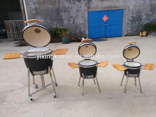 Made in China Ceramic kamado charcoal BBQ grill egg design 13",15",21"