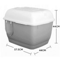 Large Deep Tray Anti Scatter Easy Cleaning Durable Pet Toilet Box