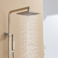 Conjunto de chuveiro de design de níquel de níquel escovado