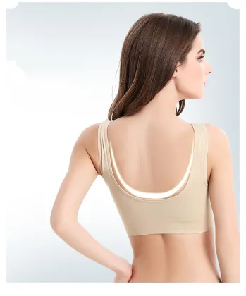 Shunaier High Quality Seamless Sleep Bra for Plus Size Women