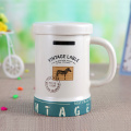 Taza de café de cerámica de diversión lable 16oz