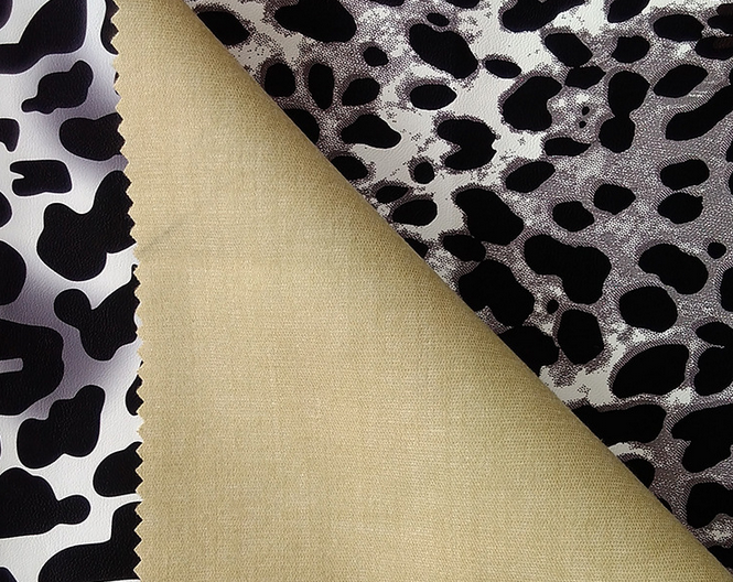 Creative pattern semi PU leather Creative pattern semi PU leather