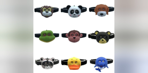 Animal Cartoon Headlamp for Kids Boys Girls or Adults Perfect for Camping Hiking Reading and Parties Head Lamp