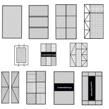 Side Racks Supermarket Single Side Mesh Shelves for Supermarkets Factory