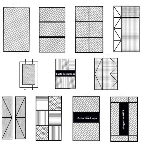 Single Side Mesh Shelves for Supermarkets