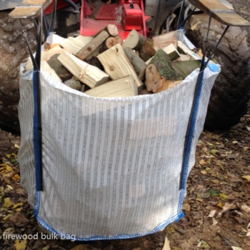 firewood bulk plastic bag
