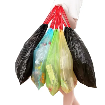 Recycled High Strength PE Plastic Garbage Bags: Tall Kitchen Drawstring Basics