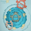 Baby Beißring aus Silikon in Seesternform