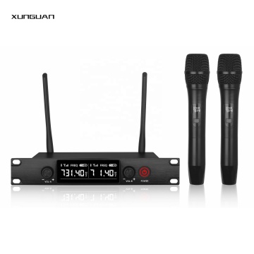 SH-400B/SH-400G VHF Kablosuz Mikrofon Sistemi-2Ch Metal Alıcı ve XLR Çıktısı ile Yarı Metal El Taşınır